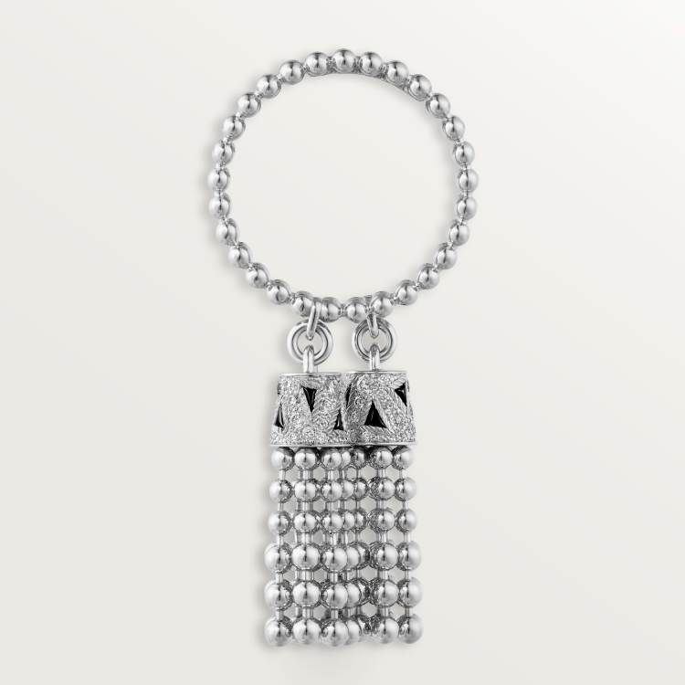 Panthère de Cartier卡地亚猎豹戒指，镶嵌钻石 18K白金