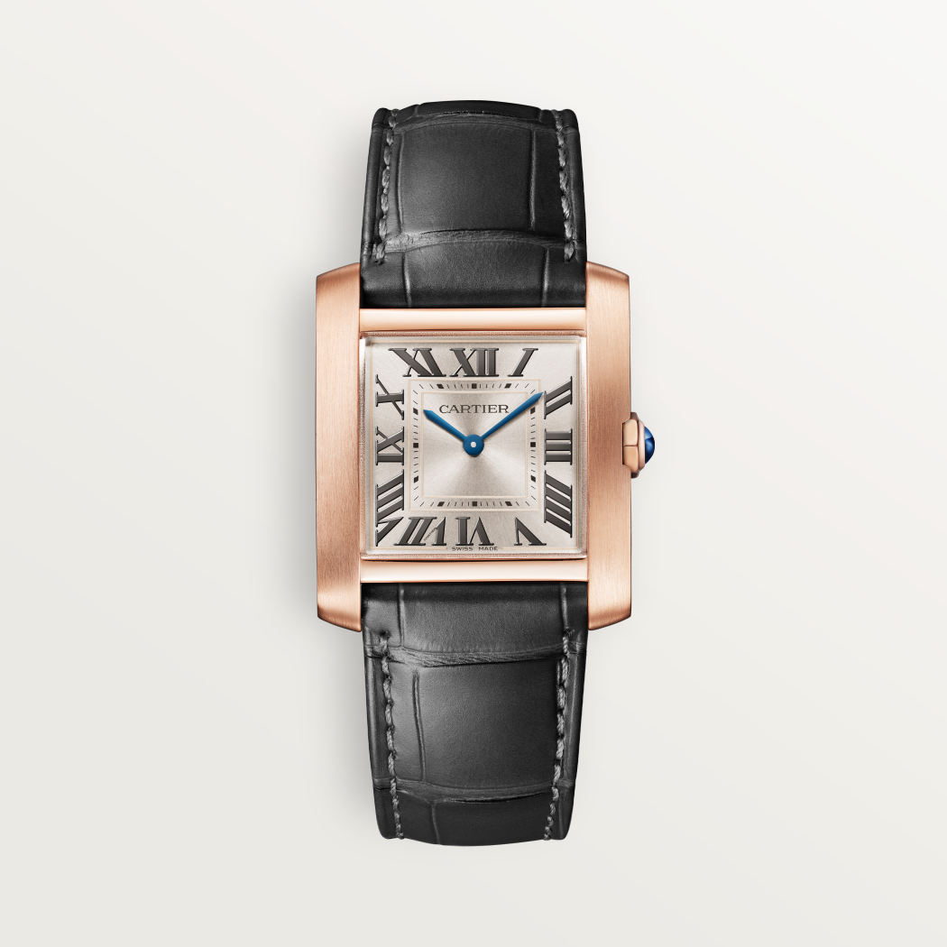 Tank Française腕表 中号款 18K玫瑰金 石英