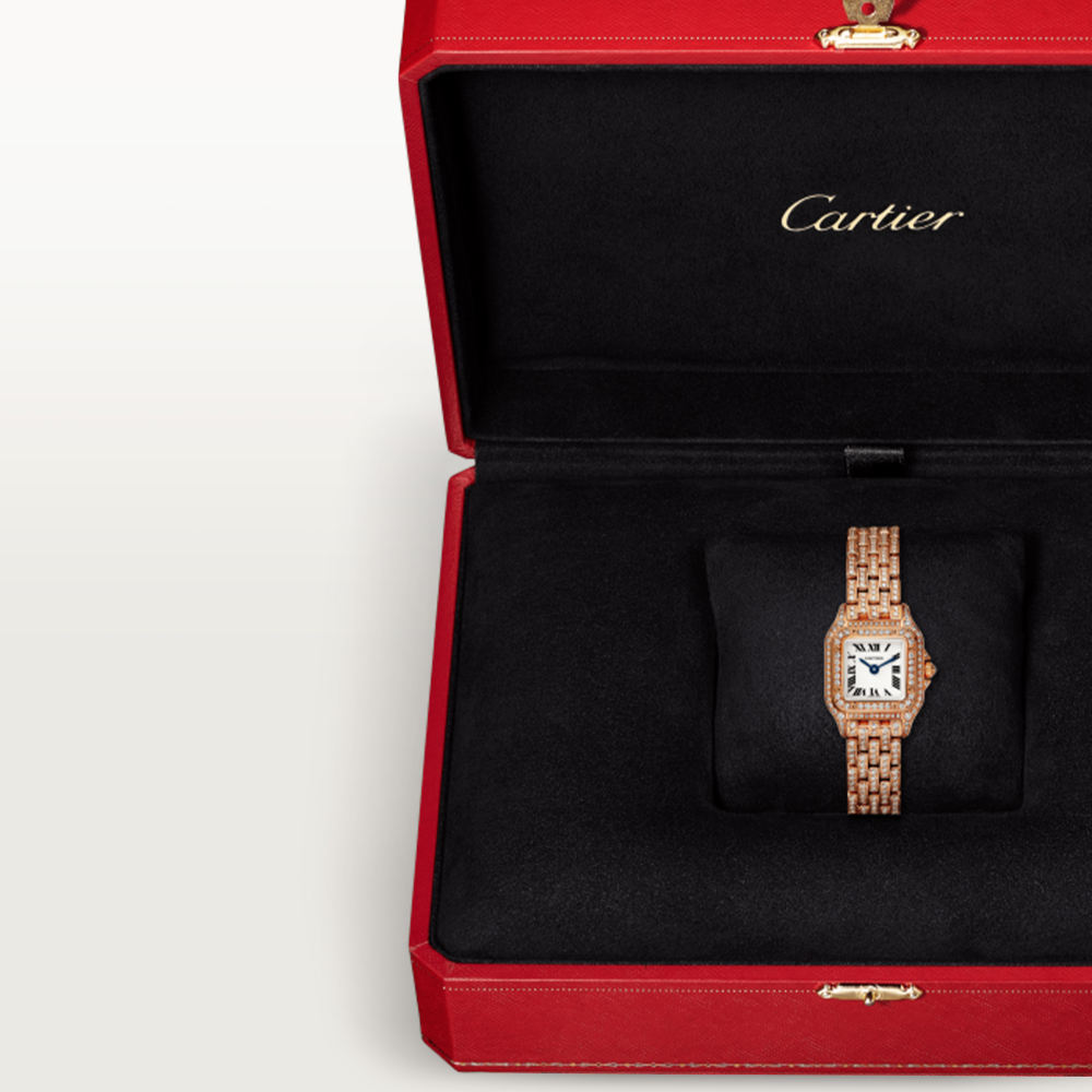 Panthère de Cartier腕表 Mini 18K玫瑰金 石英