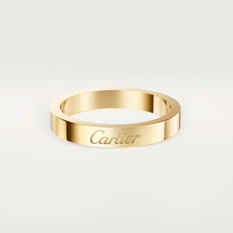 C de Cartier戒指，宽3毫米 18K黄金