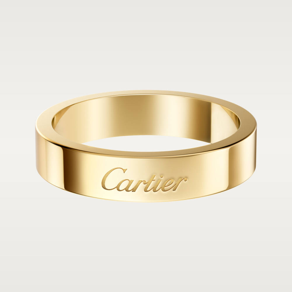 C de Cartier戒指，宽4毫米 18K黄金