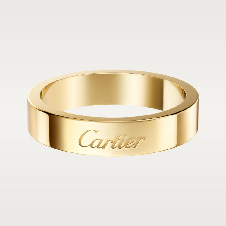 C de Cartier戒指，宽4毫米 18K黄金