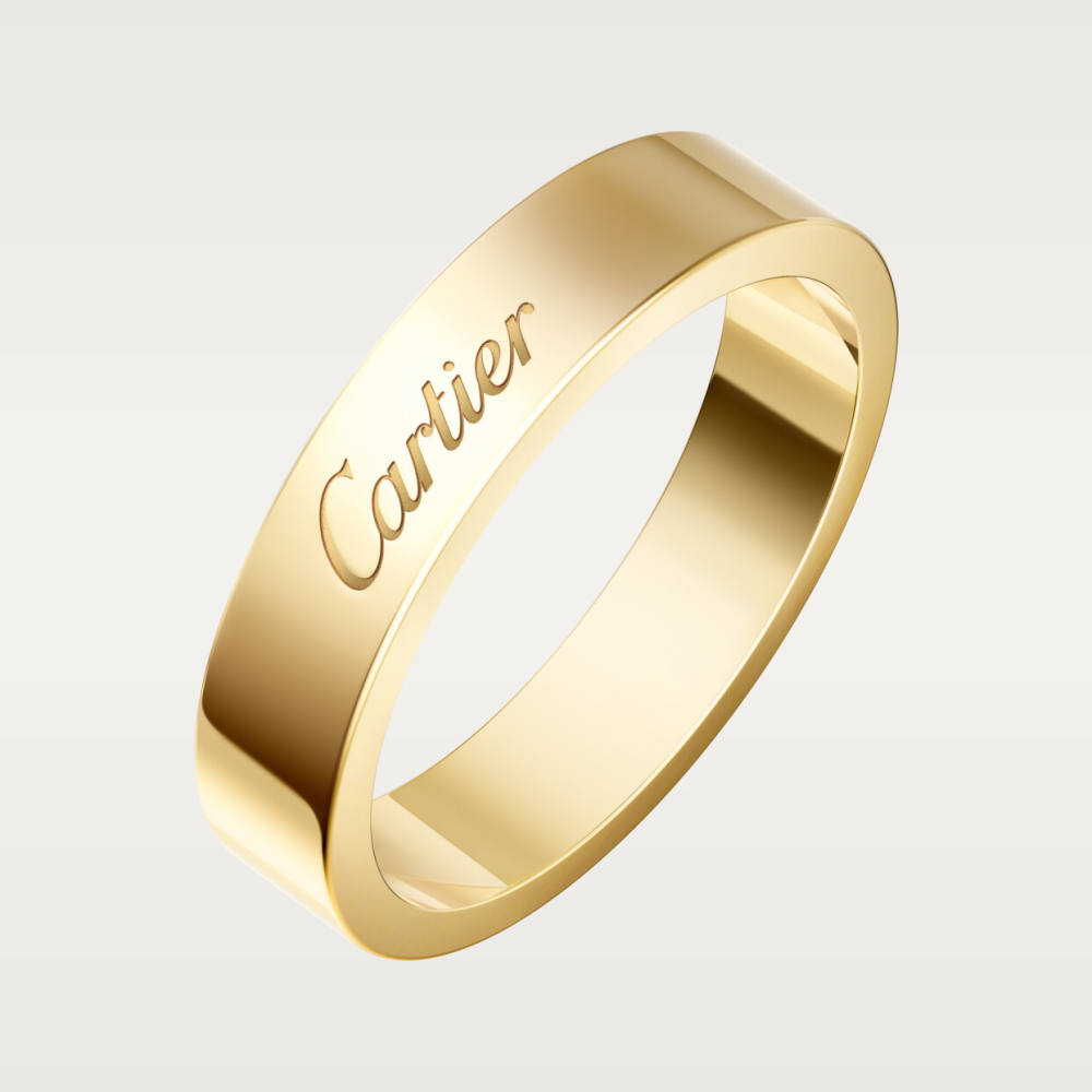 C de Cartier戒指，宽4毫米 18K黄金