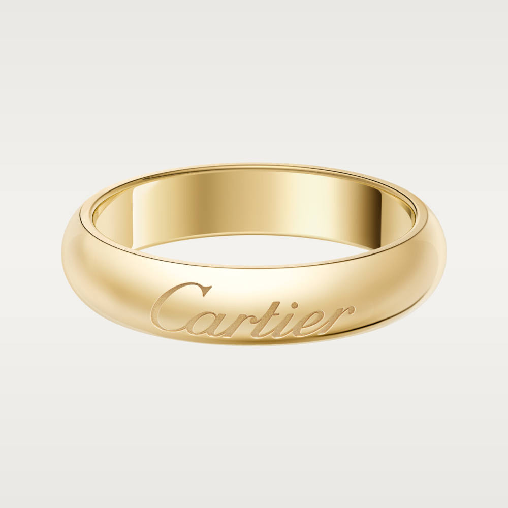 C de Cartier戒指，宽4毫米 18K黄金