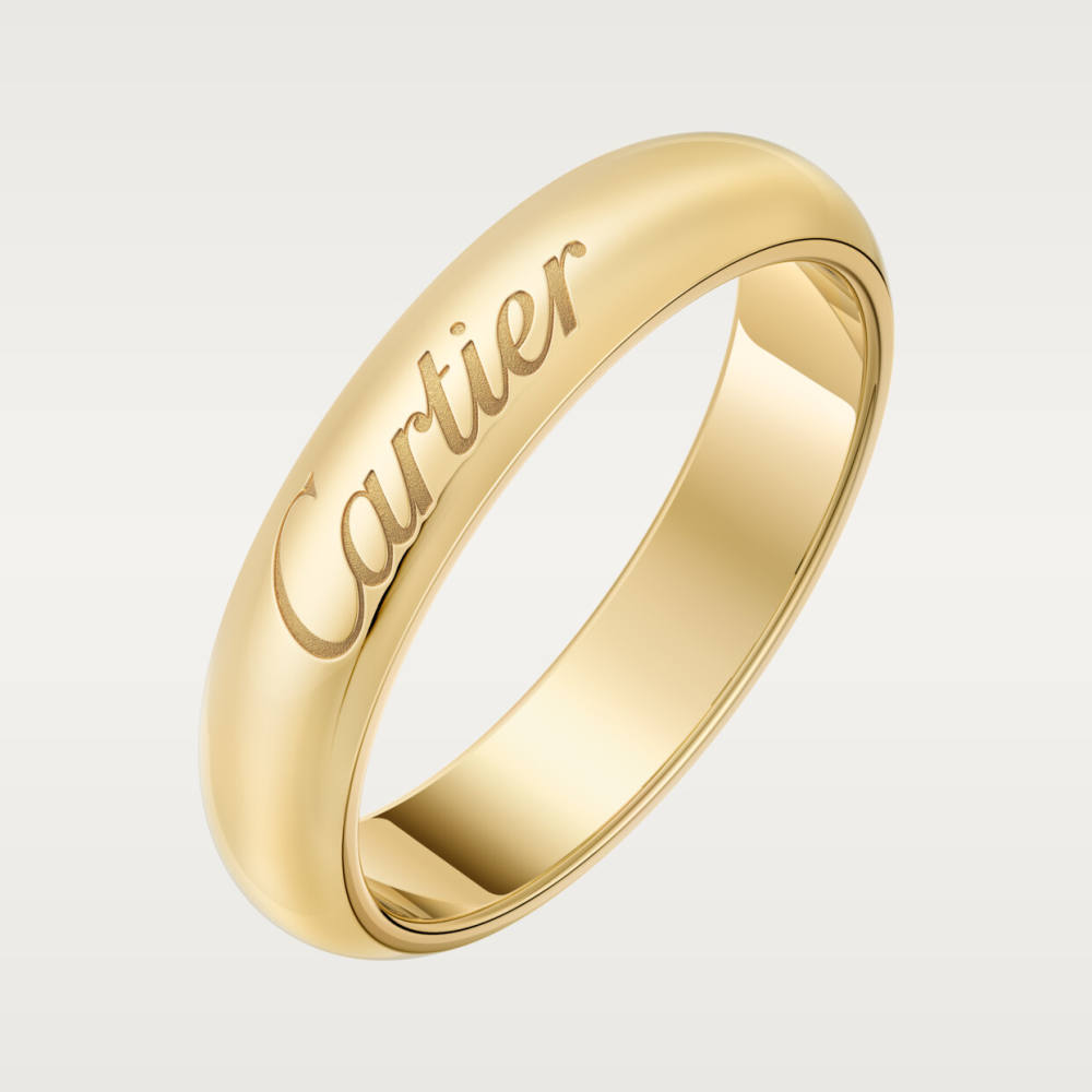 C de Cartier戒指，宽4毫米 18K黄金