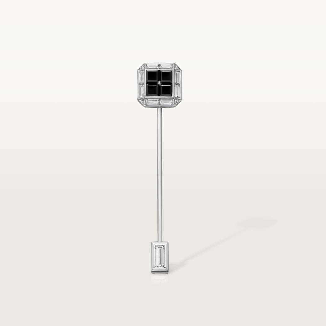 Cartier Héritage缟玛瑙领带针