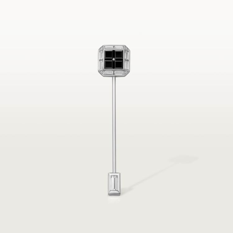 Cartier Héritage缟玛瑙领带针