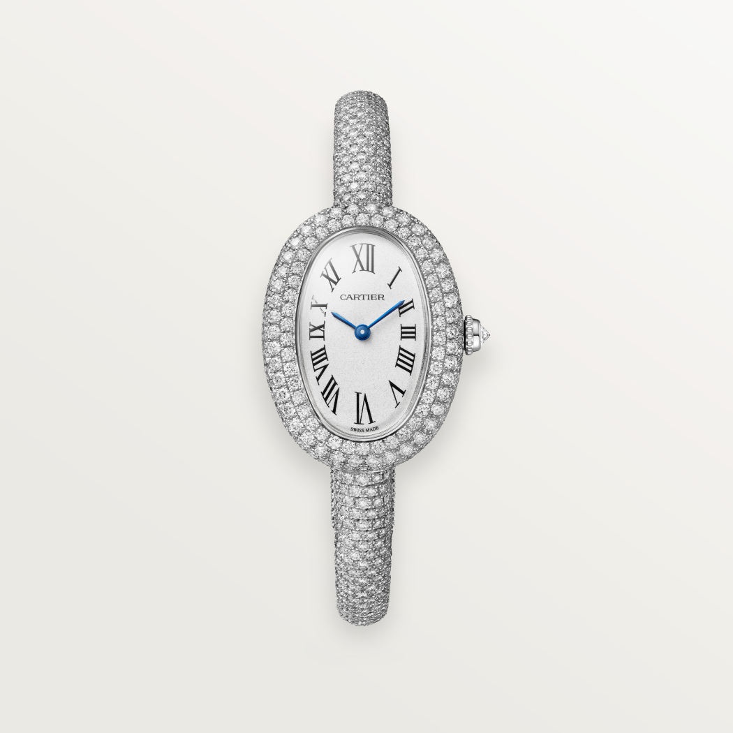 Baignoire腕表 16 18K镀铑白金 石英