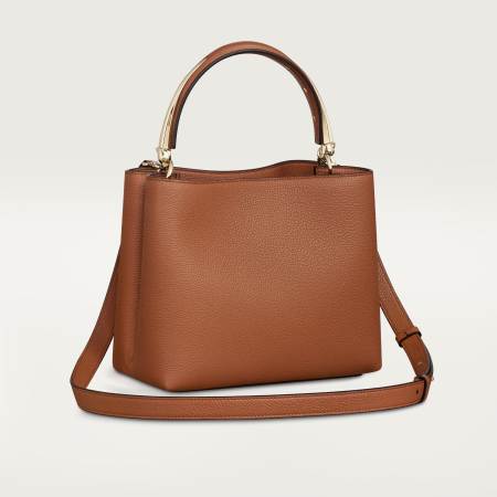 Panthère Double系列小号款手袋 淡褐色 小牛皮