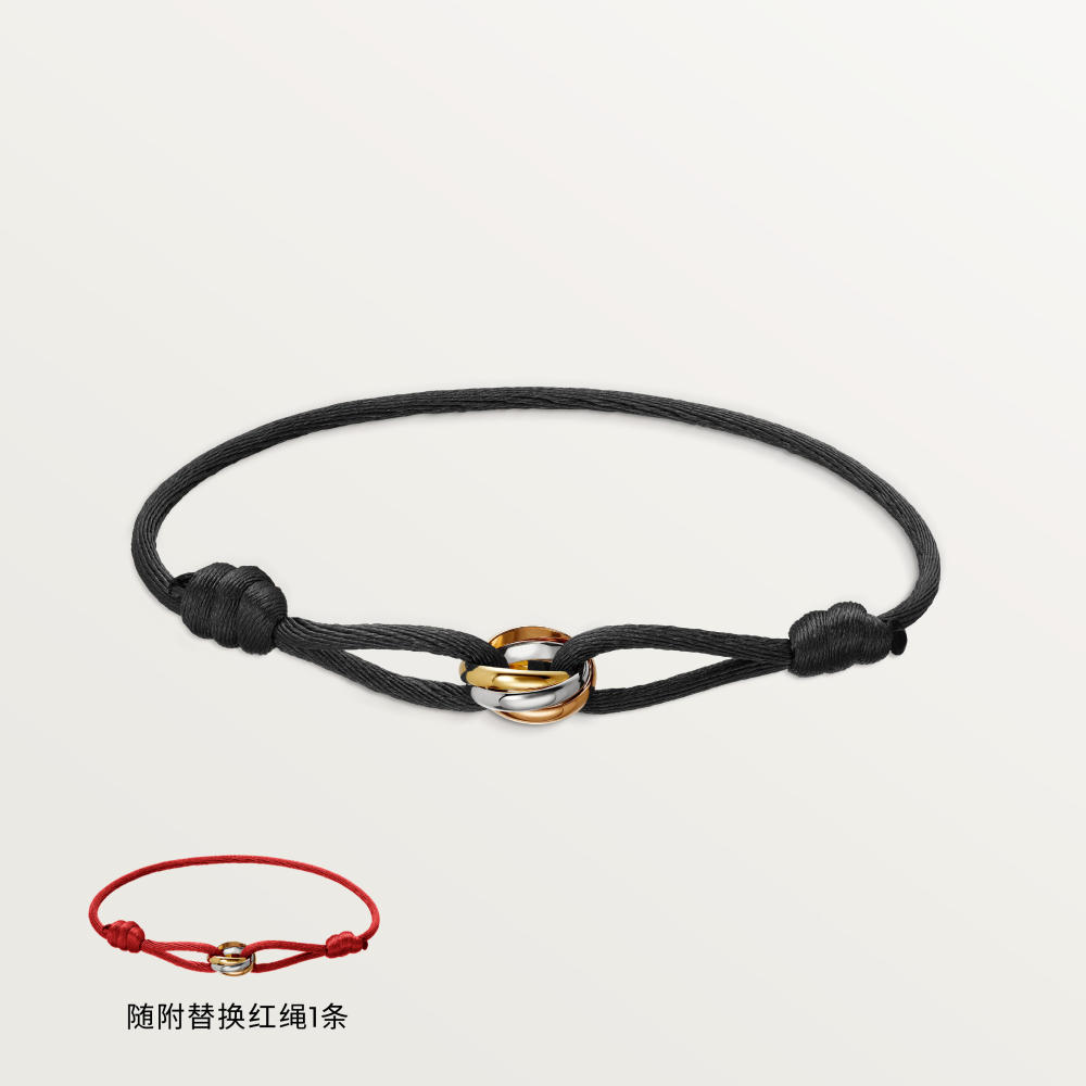 Trinity手镯 18K白金，18K黄金，18K玫瑰金