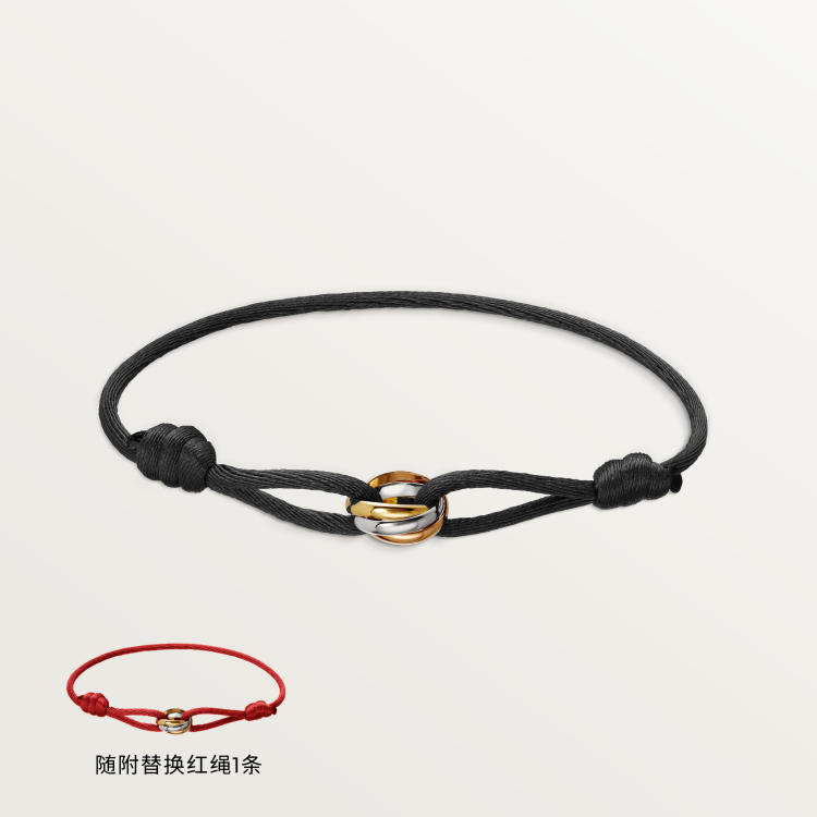 Trinity手镯 18K白金，18K黄金，18K玫瑰金